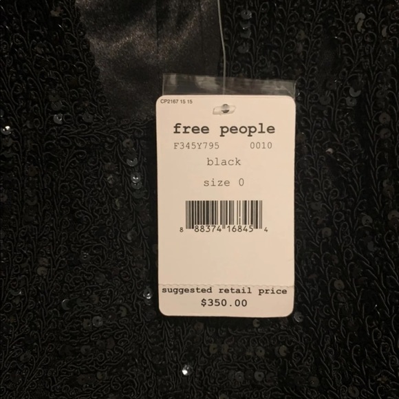 Free People Black Sequin Dress - Picture 4 of 4